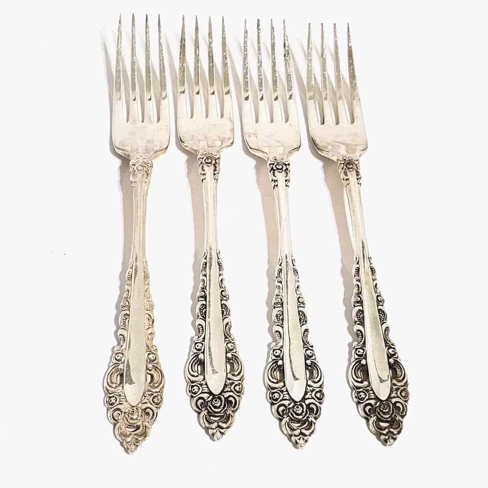 Oneida Community Royal Grandeur 4 Dinner Forks Silver-Plate